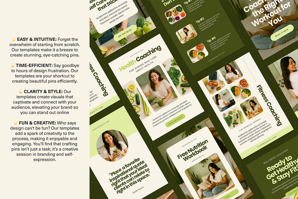 Luxury Canva Pinterest Templates preview 8