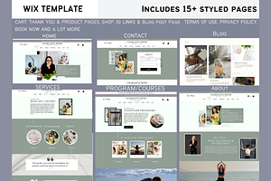 Wix Health Coach Website Template