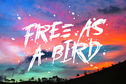 Blue April, a Font by chekart (Thumbnail 2 of 6)