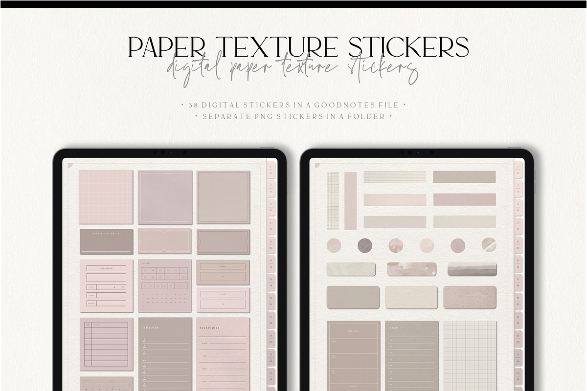 Digital Rose Paper Texture Notebook, a Stationery Template by MainichiDesign (Photo 8 of 8)