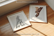 Watercolor Hands of Lovers Print, a Person Illustration by EkaterinaViArt (Thumbnail 6 of 7)