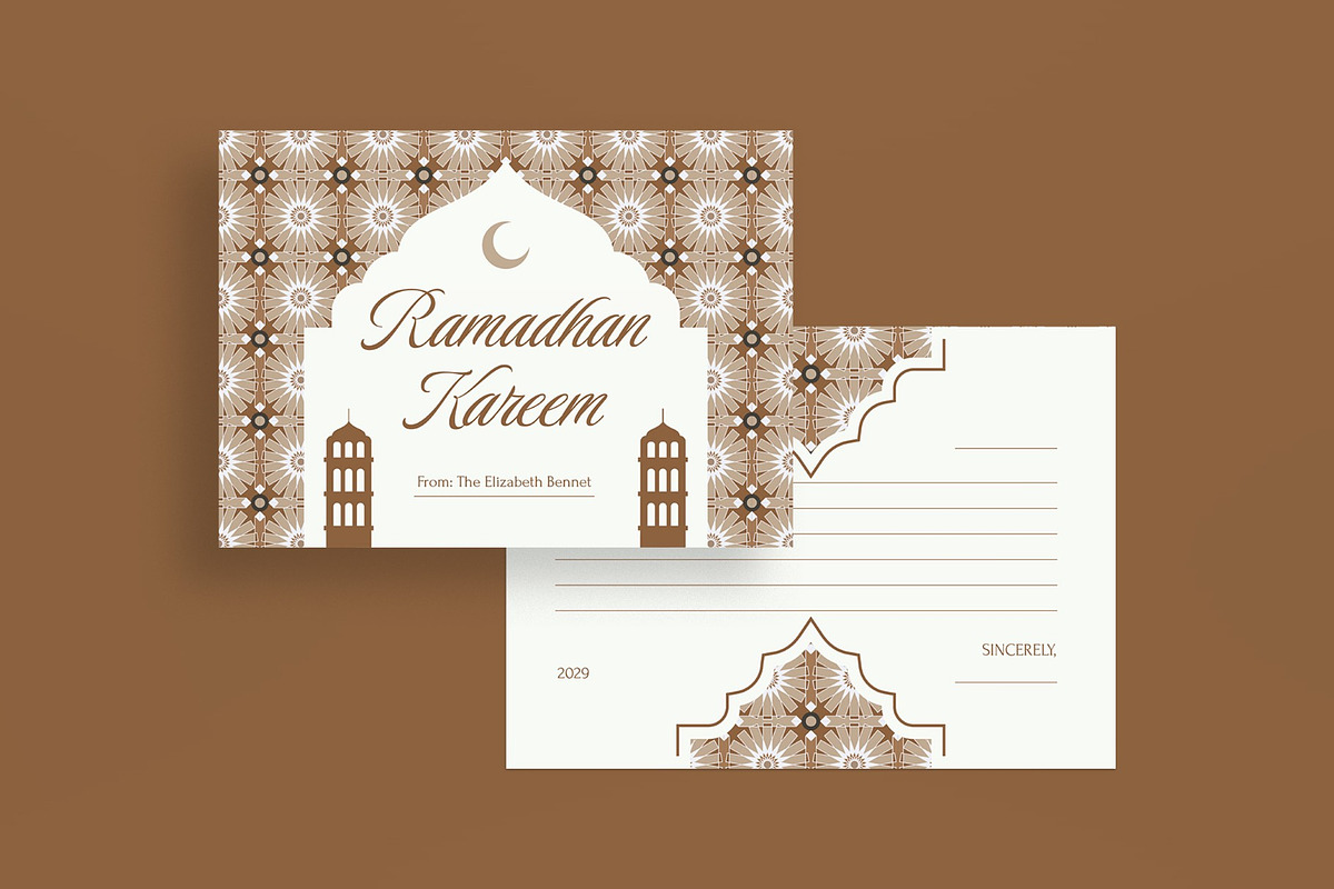 Ramadhan Kareem Greeting Card, a Card Template by graphicook (Photo 2 of 3)