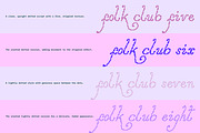 Folk Club // 17 Font Set (Pixel), a Script Font by PeachCreme (Thumbnail 13 of 18)