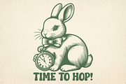 Timeless Bunny Graphic Style, an Illustration by Pixels.Craft (Thumbnail 1 of 7)