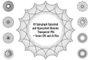 49 Spirograph   Elements, an Object Graphic by Kseniya-Omega (Thumbnail 1 of 6)