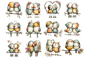 Bird Couple Sublimation Bundle, an Illustration by Designking (Thumbnail 3 of 5)