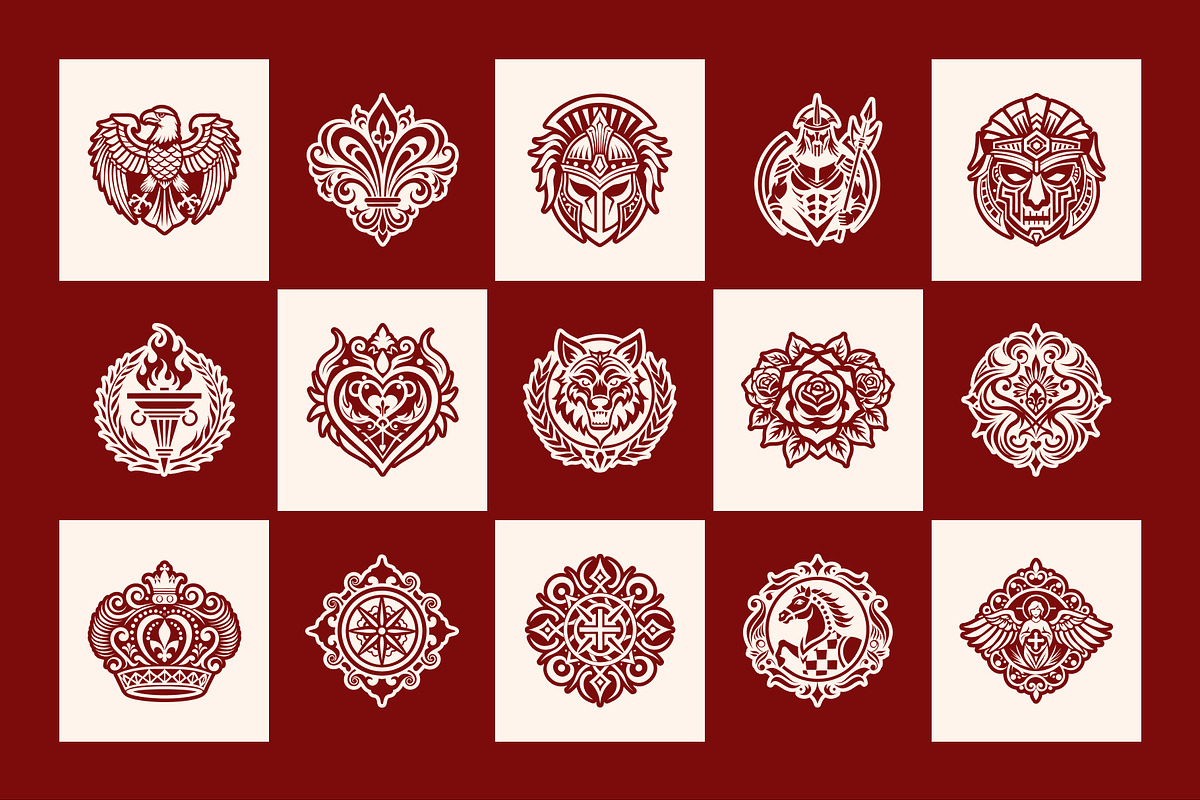 Italian Symbols Art Set, a Solid Icon by Creative Stall (Photo 5 of 10)