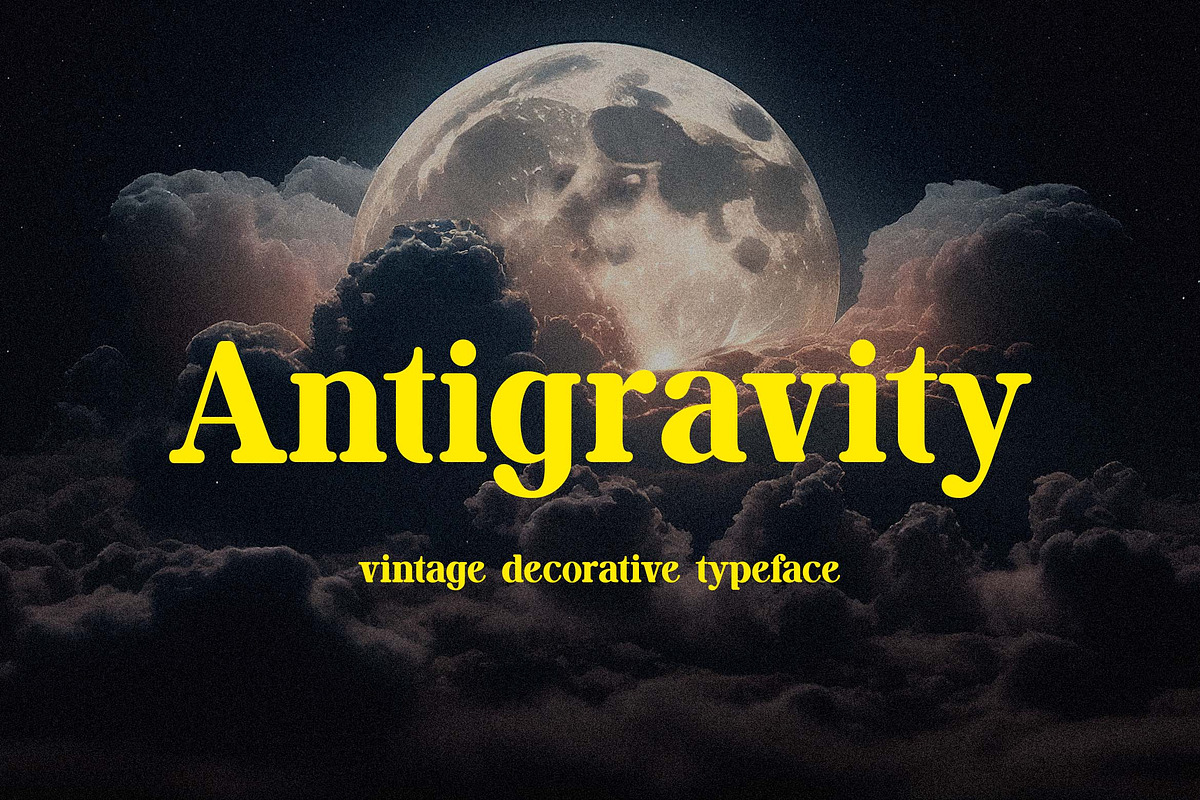 Antigravity Vintage Serif Typeface, a Serif Font by UICreative (Photo 1 of 13)