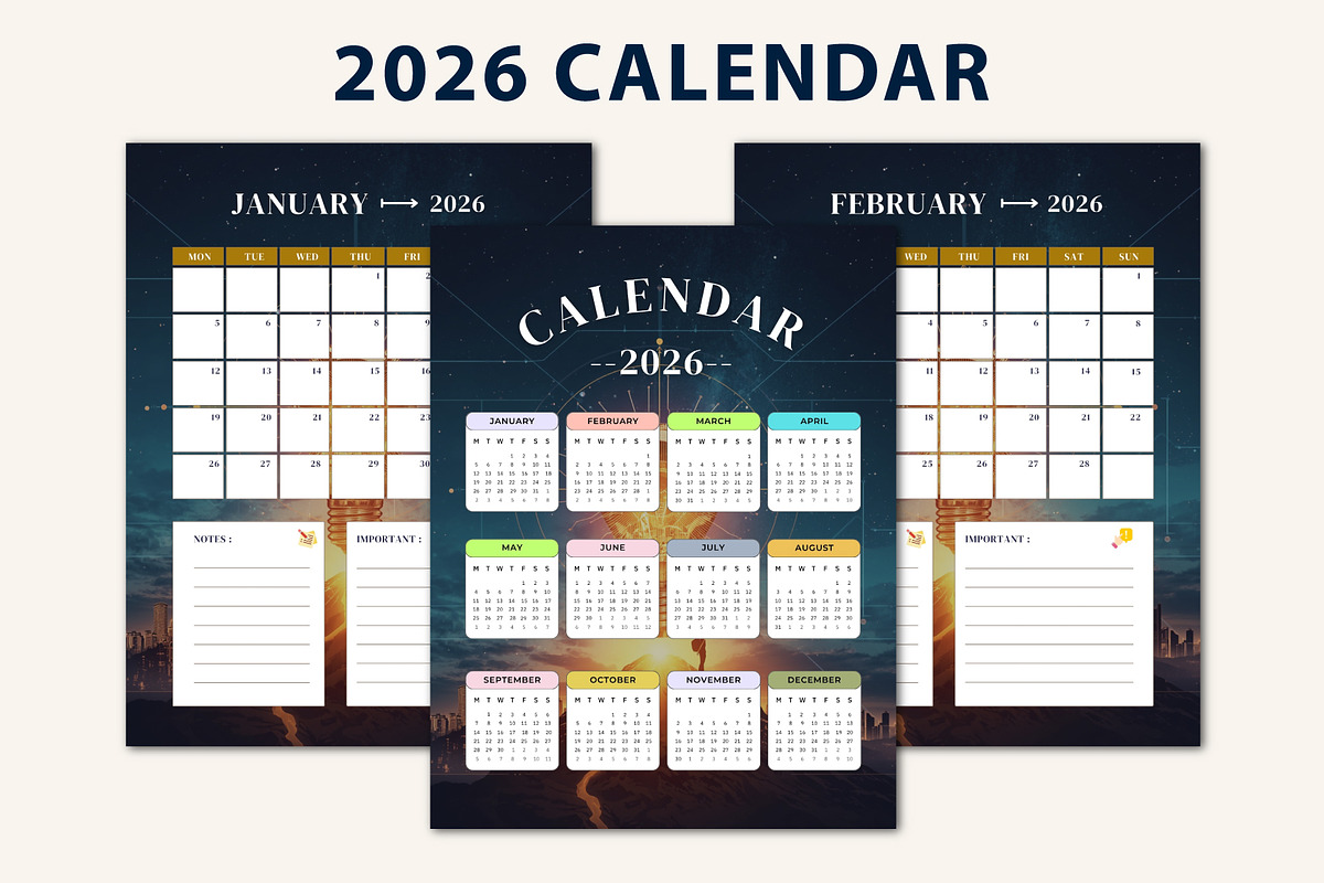 26–2027 Productivity Planner, a Stationery Template by Designmela01 (Photo 4 of 10)
