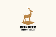 Deer Silhouette Logo Template, a Branding & Logo Template by EndR_ID (Thumbnail 1 of 4)