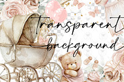 Teddy Bear Boho Clipart, an Animal Illustration by BigCakeBee (Thumbnail 2 of 4)