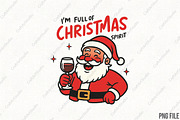 Sarcastic Funny Christmas Santa PNG, an Illustration by CraftArtStudio (Thumbnail 1 of 4)