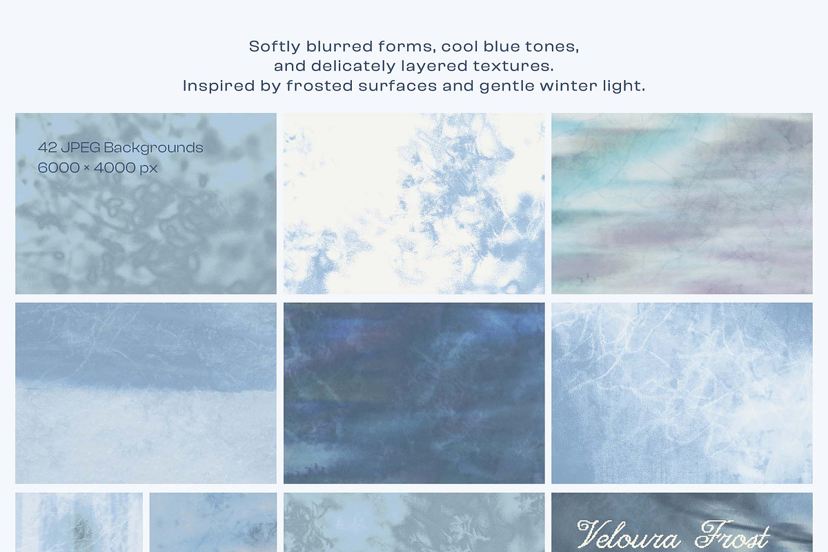 Veloura Frost — Blue Backgrounds, a Background Graphic by DigARTbyHavroshka (Photo 8 of 12)