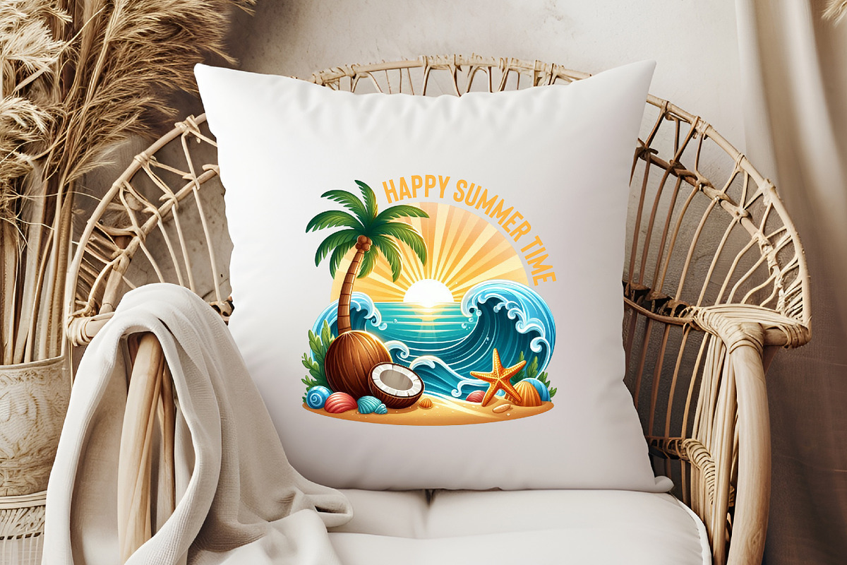 Happy Summer Time, Summer Beach PNG, an Illustration by Libby Wishes (Photo 4 of 5)