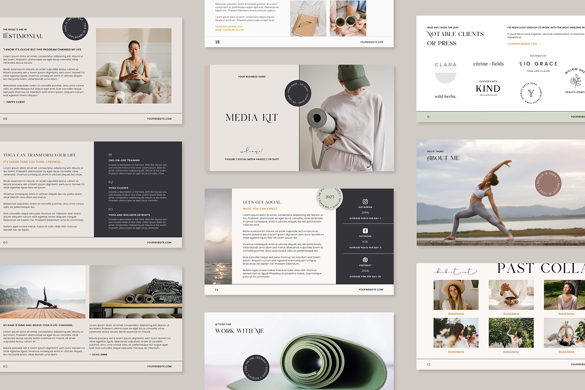 Canva Media Kit | Emme, a Marketing Template by Erin Cassidy (Photo 3 of 8)