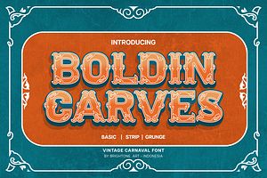 Boldin Carves - Slab Carnival Font
