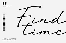 Findtime - A Modern Script