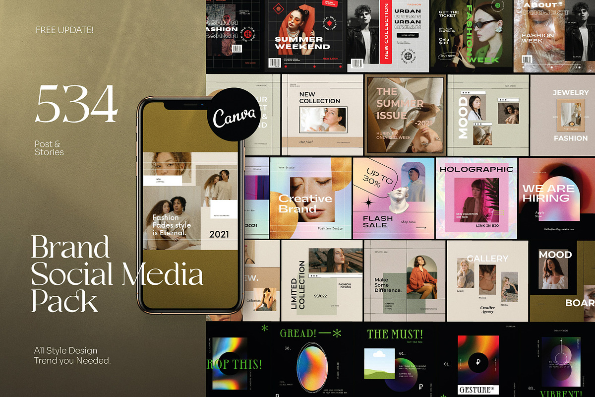 Brand Social Media Pack Canva Bundle, a Social Media Template by Dirtytemp Studio (Photo 44 of 44)
