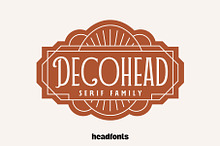DECOHEAD Serif Elegant Art Deco Font