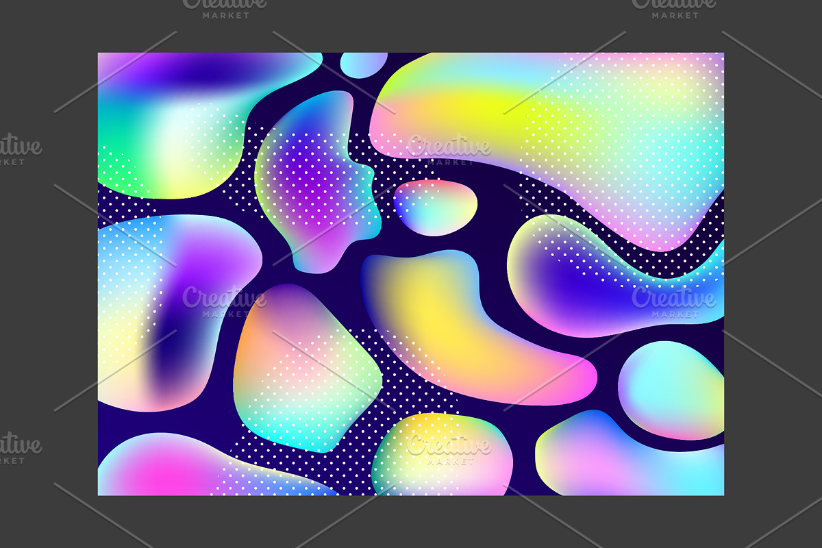 3 neon compositions + cards, a Texture Graphic by pixelwerk (Photo 3 of 5)