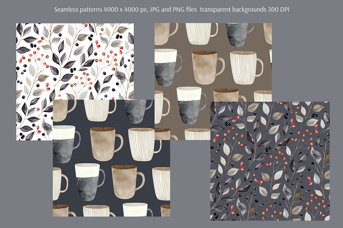 Cottage Tea & Blooms Collection, a Seasonal Illustration by Anna Druzhkova (Photo 12 of 24)