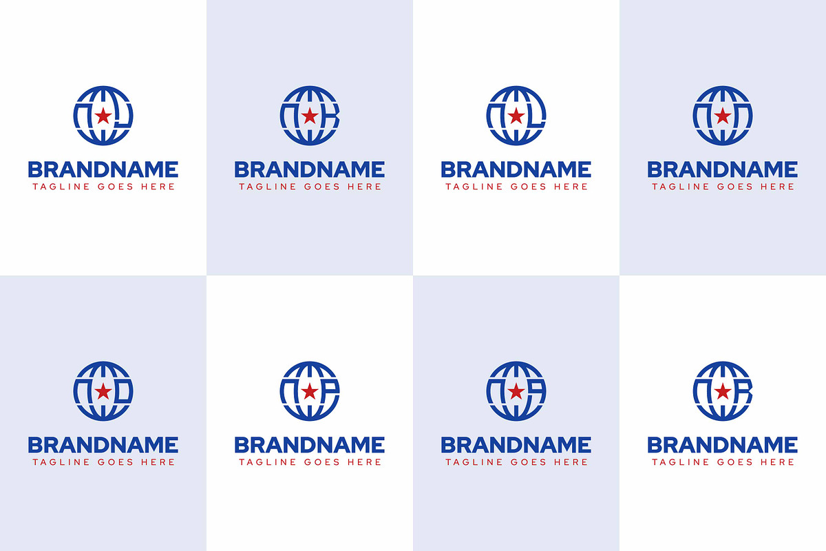 Letters NJ NK NL NN NO NP NQ NR Logo, a Branding & Logo Template by Pray Art Design Studio (Photo 1 of 2)