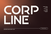 Corpline - Futuristic Techno Sans, a Sans Serif Font by Pandeka Studio (Thumbnail 1 of 9)