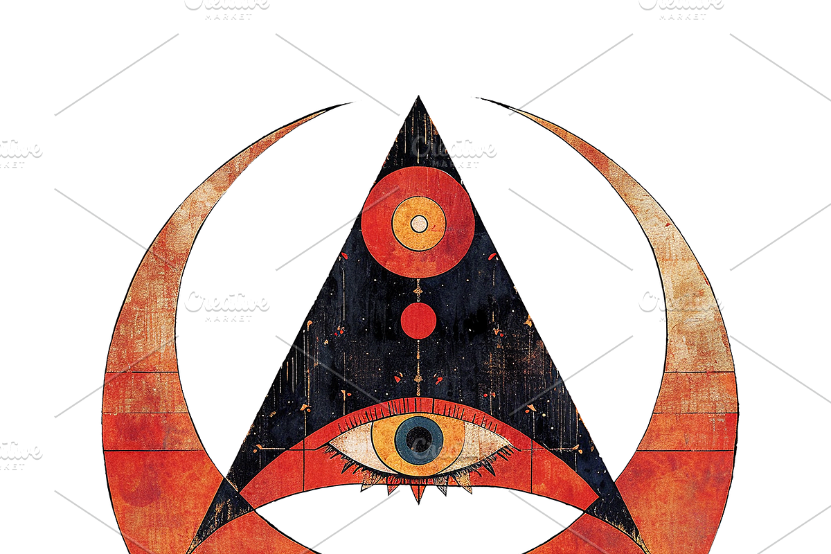 Sumo Collection · The Moon + The Sun, a Decorative Illustration by milatovar (Photo 10 of 15)