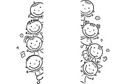 Cartoon kids frames and borders set, a Person Illustration by Bubert Art (Thumbnail 13 of 13)