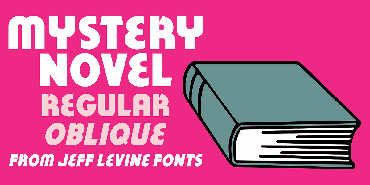 Mystery Novel JNL, a Sans Serif Font by Jeff Levine Fonts (Photo 1 of 5)