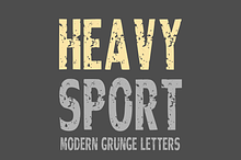 Heavy Sport - Grunge Font Types