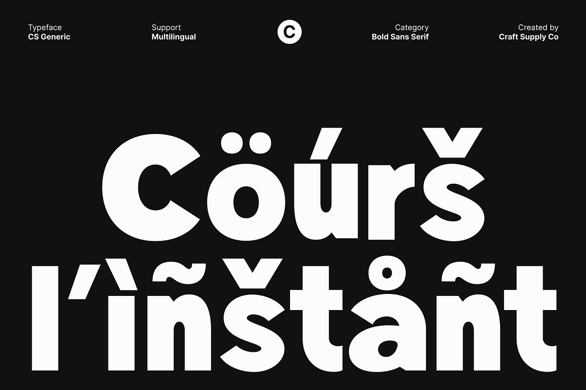 CS Generic – Bold Sans Serif, a Sans Serif Font by Craft Supply Co. (Photo 6 of 8)