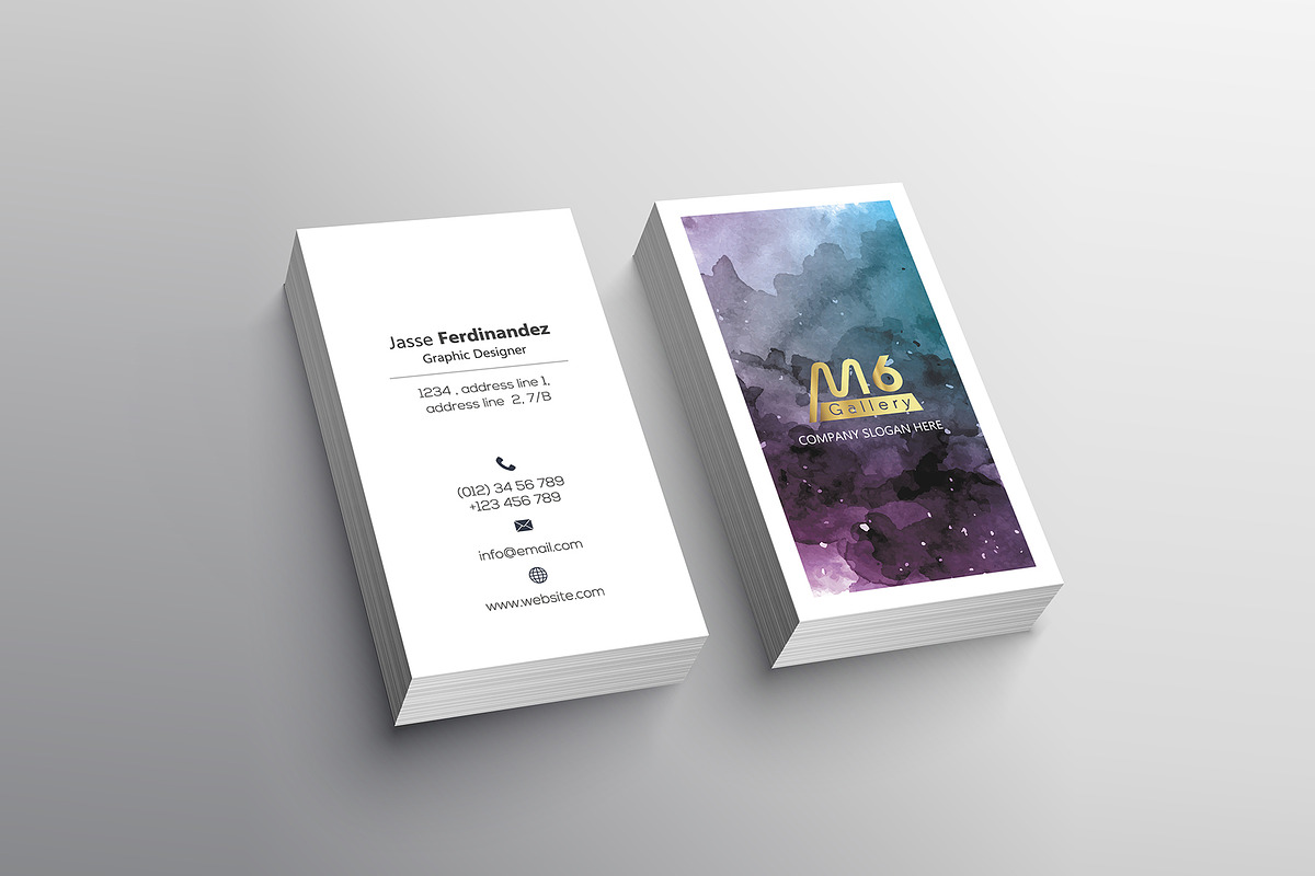 Unique 50 Business Card Bundle, a Business Card Template by M6 Gallery (Photo 13 of 151)
