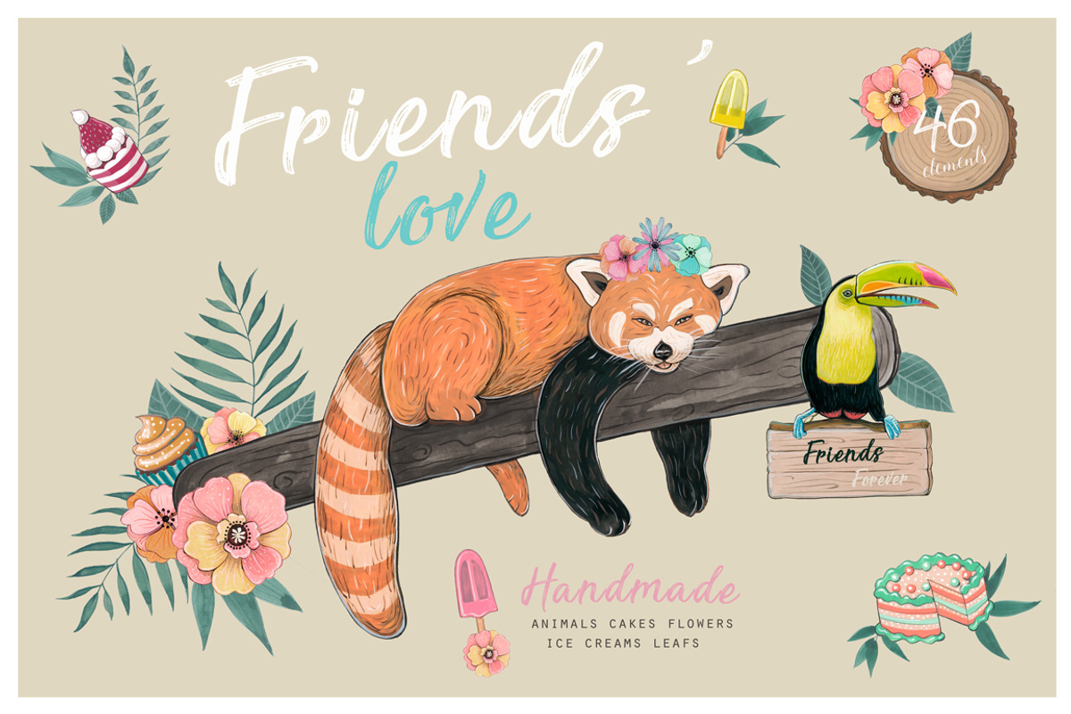 Red panda & Toucan collection, an Animal Illustration by Isbela  (Photo 1 of 5)