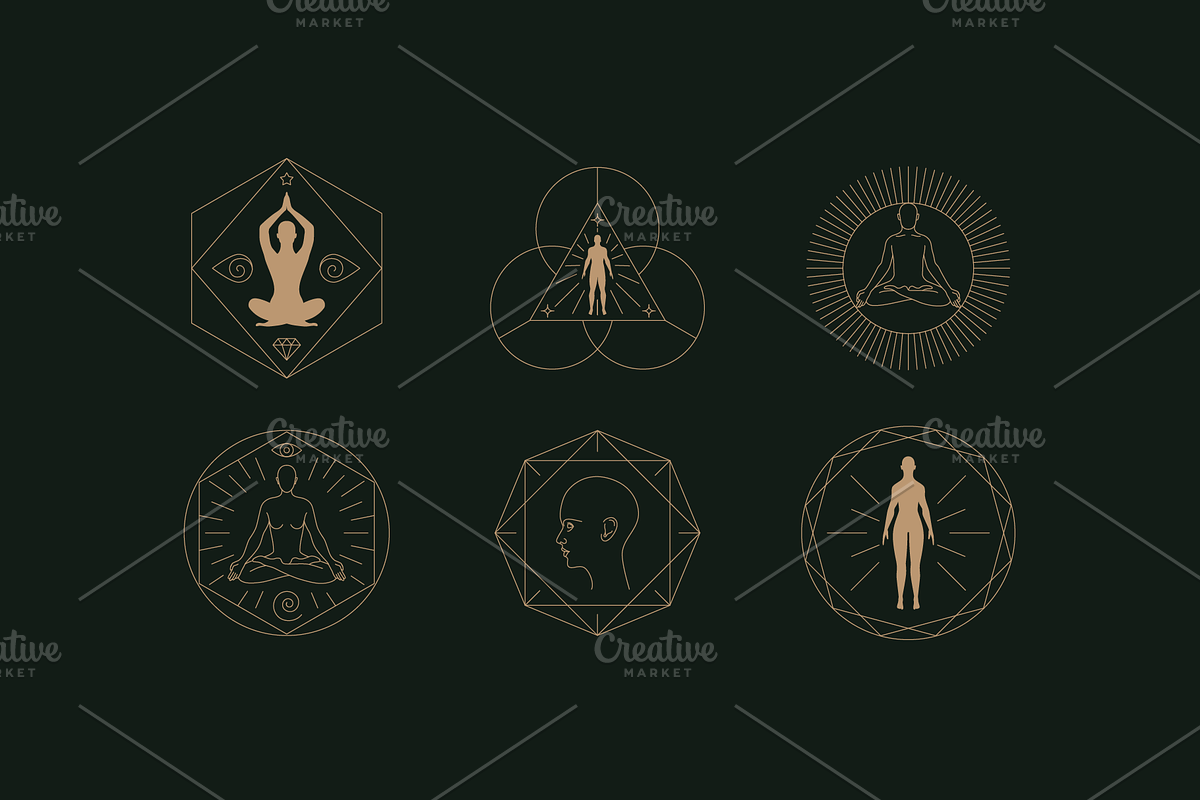Human - vector design elements, a Background Graphic by venimo