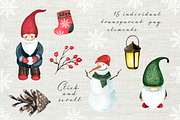 Watercolor Christmas bundle, an Illustration by JuliaBadeeva (Thumbnail 4 of 29)