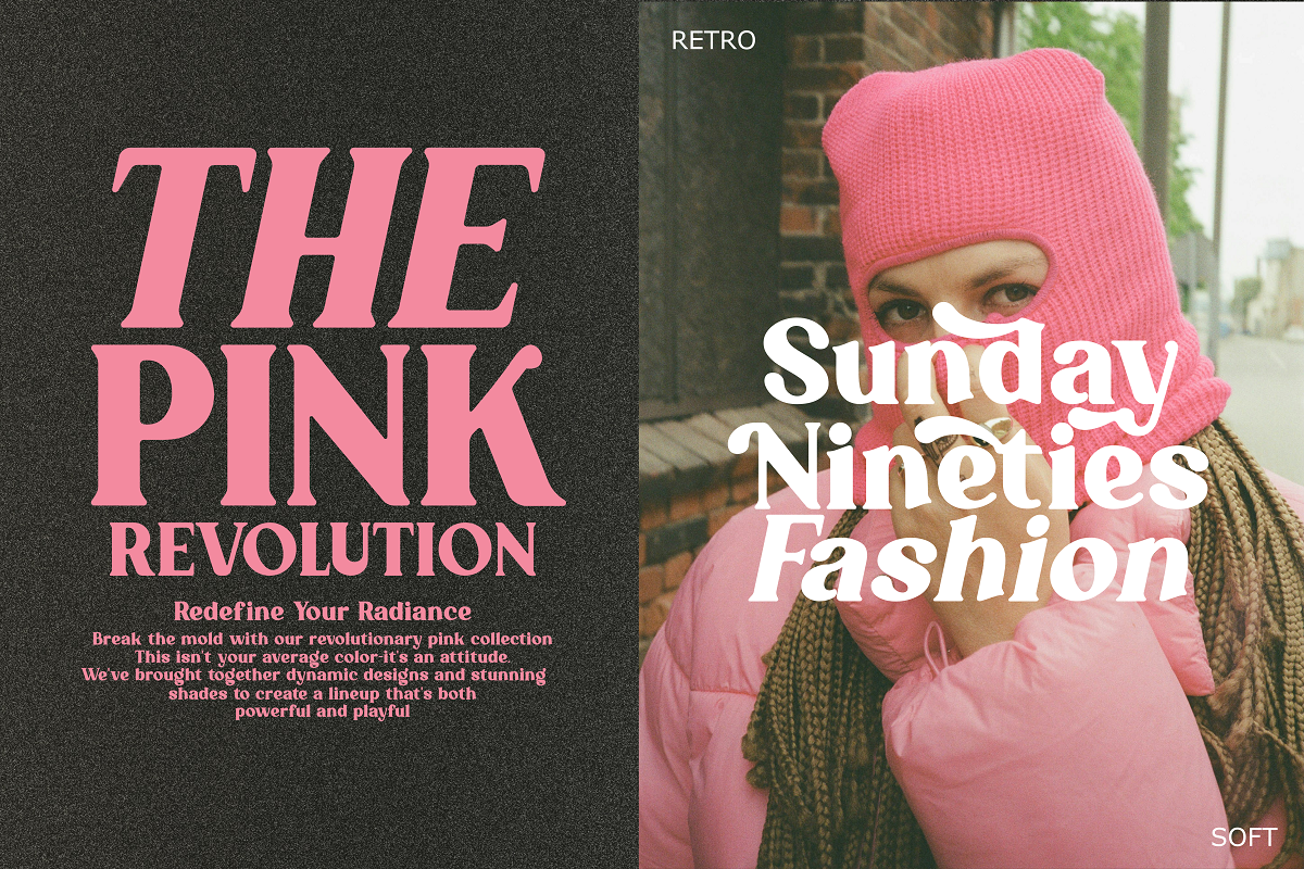 Sunday Nineties - Retro Serif Font, a Serif Font by SaktiAvellin (Photo 4 of 10)