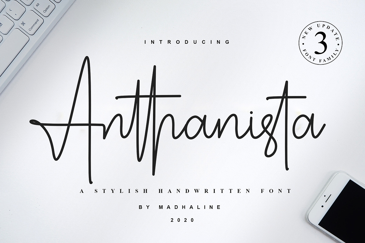 Anthanista | 3 Stylish Handwritten, a Script Font by Madhaline Studio (Photo 16 of 16)
