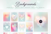 Soft Echoes of Love Backgrounds, a Background Graphic by Animoon (Thumbnail 4 of 13)