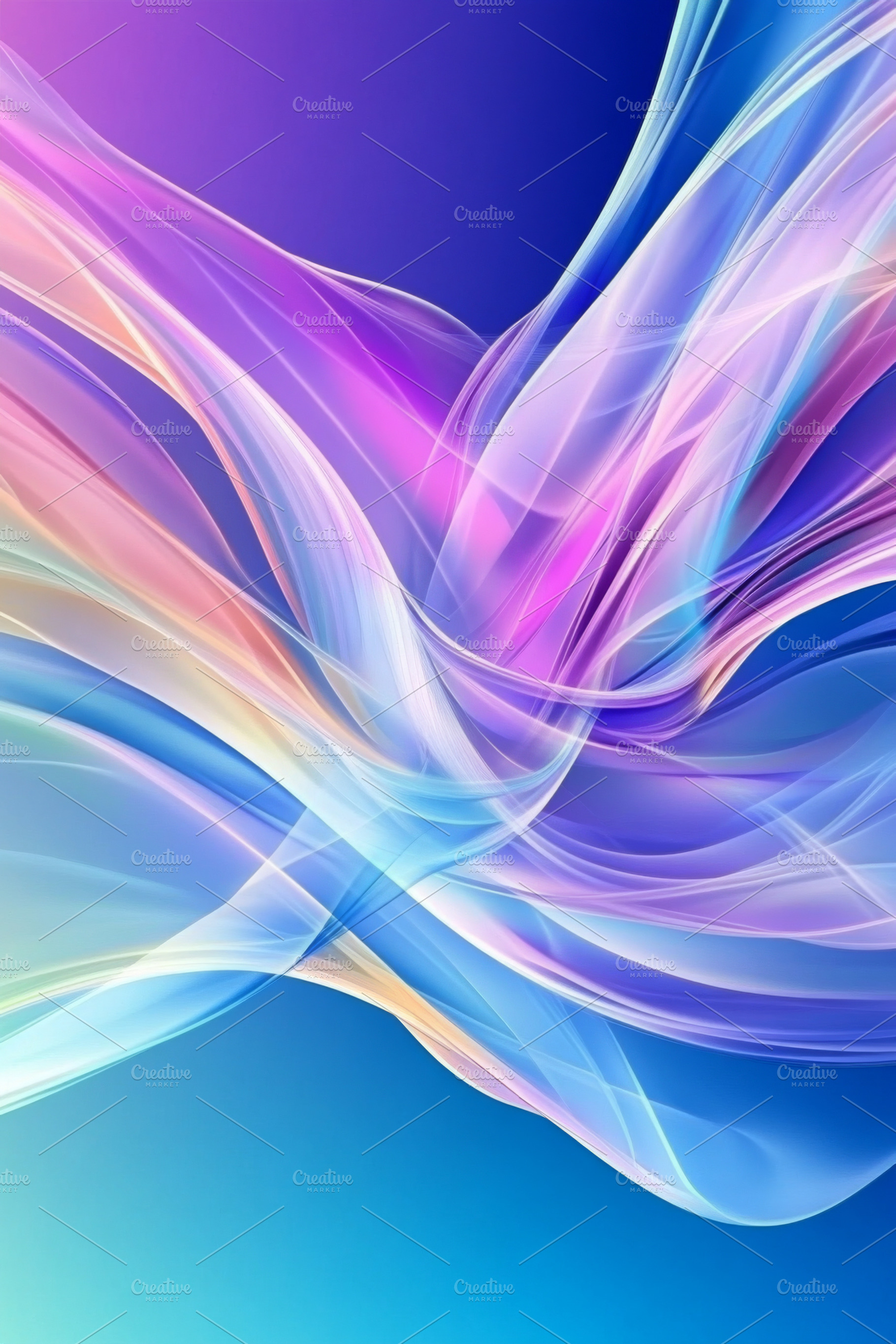 Abstract pastel color gradient backg, a Photo by Dvoevnore photos