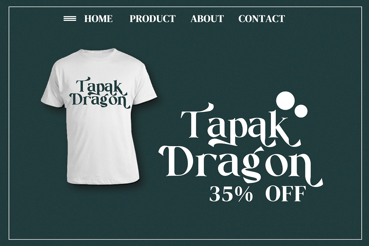 Tapak Dragon Serif Fonts, a Serif Font by mahstudios (Photo 10 of 15)