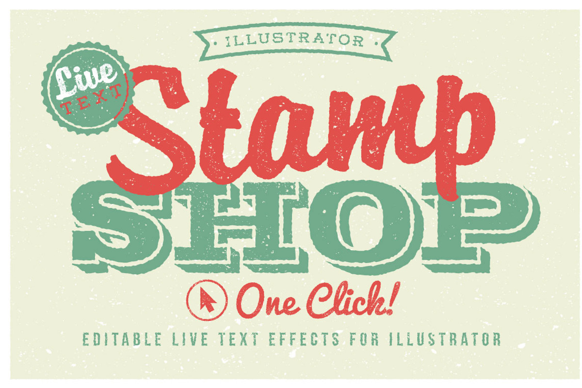 Stamp Shop, a Layer Style Add-On by Designdell (Photo 1 of 5)