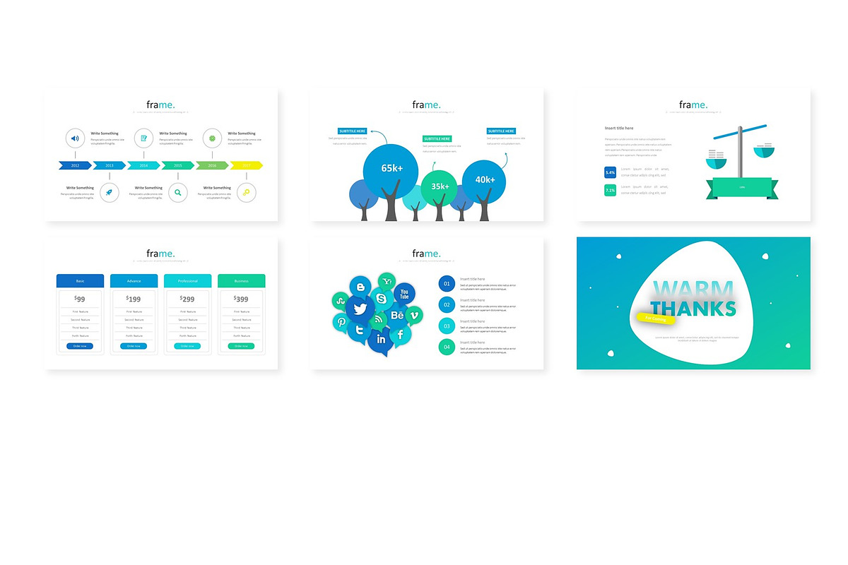 Frame Creative - Powerpoint Template, a Presentation Template by AQR Studio