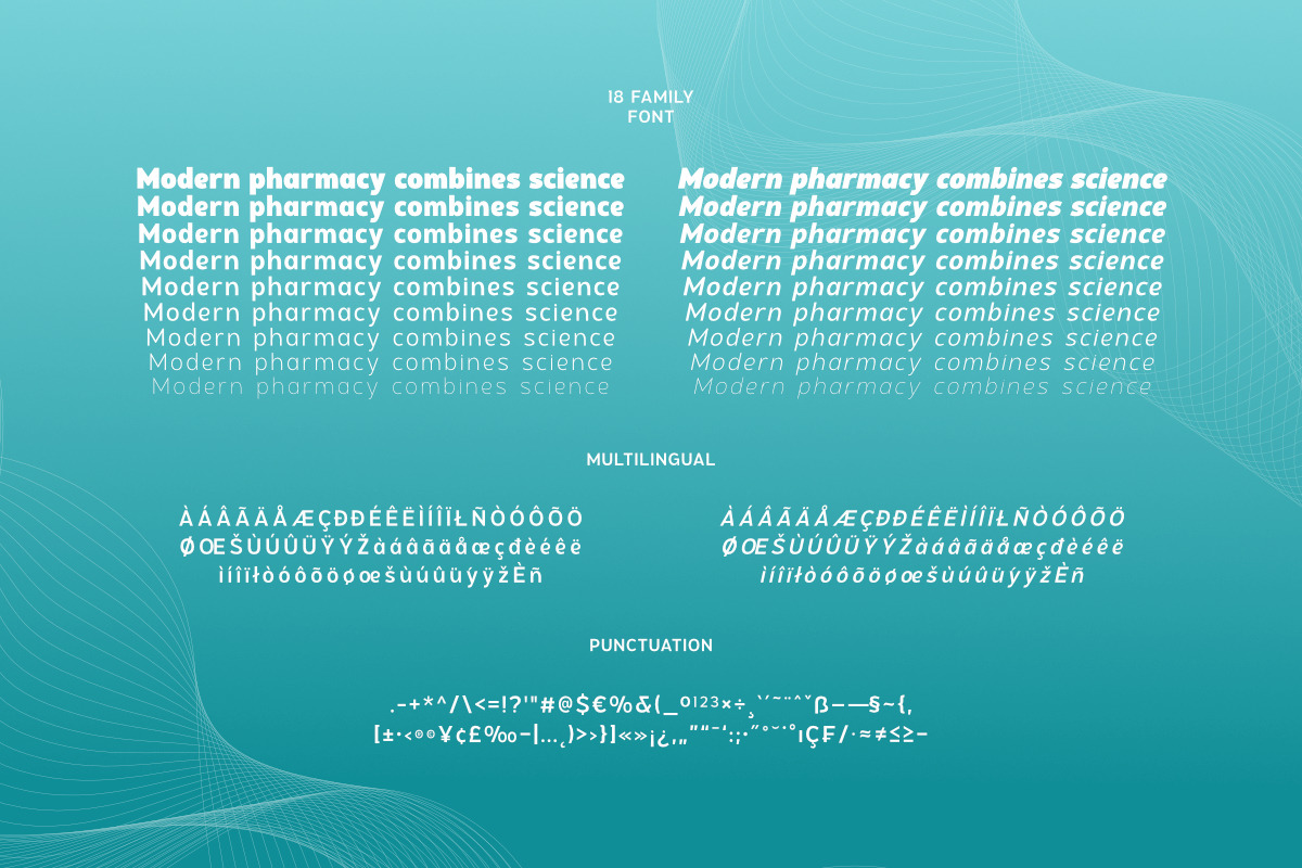 Hidophin - Sans Serif Font Pharmacy, a Sans Serif Font by twinstd (Photo 11 of 11)