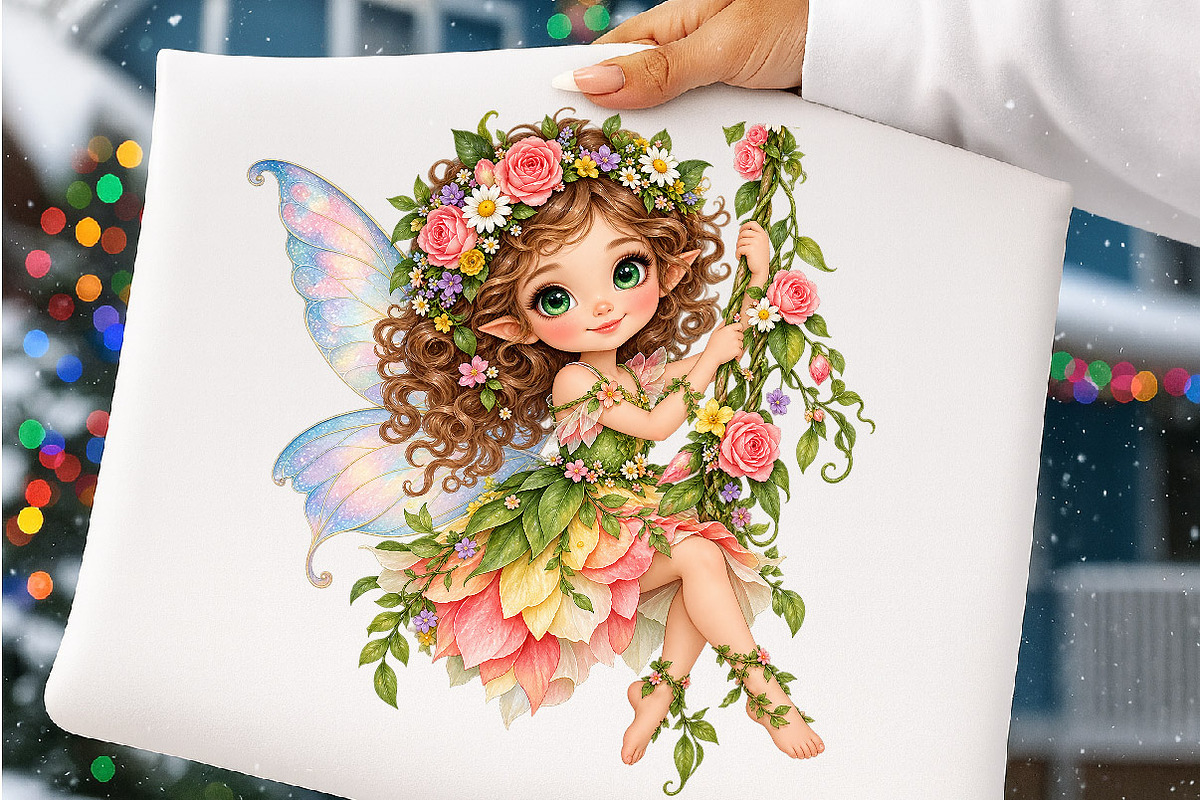Whimsical Forest Fairy PNG Bundle, a Work Illustration by SinaCreation (Photo 4 of 6)
