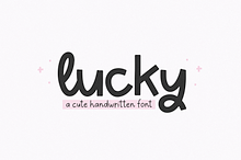 Lucky | Handwritten Script Font