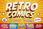 Retro Comics Text Effects, a Layer Style Add-On by Andrew Skoch Design (Thumbnail 1 of 8)