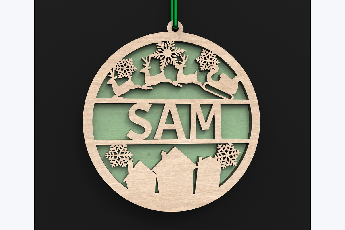 Personalized Christmas Tree Baubles, an Object Graphic by ThemeXDigital (Photo 6 of 9)