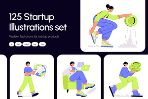 Startup Illustrations, a Finance Illustration by Vectors Market