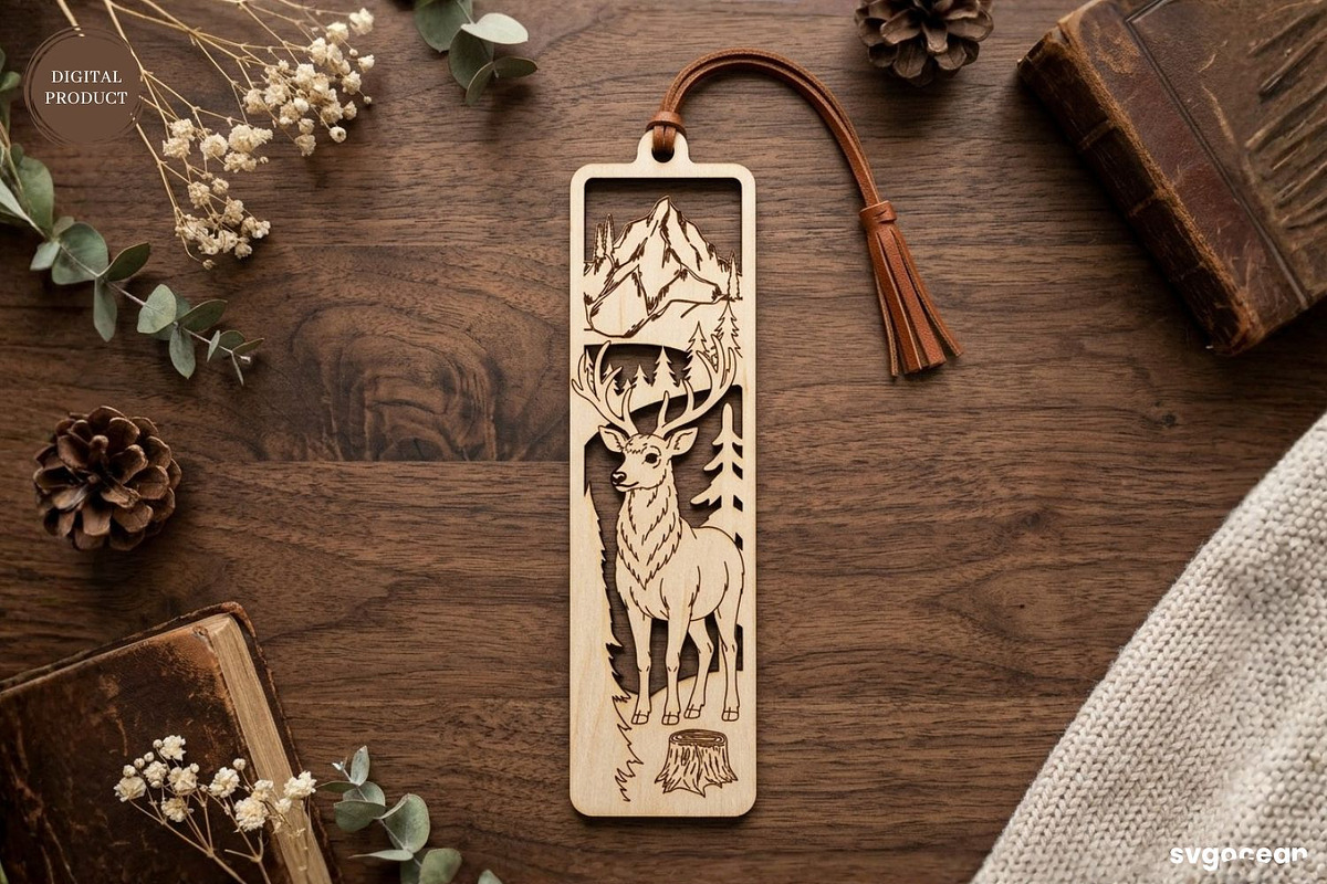 Winter Animals Bookmarks SVG Bundle, a Decorative Illustration by svgocean (Photo 12 of 13)
